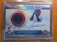 2024 Topps Pristine Pieces Autograph Relic Alexander Canario #PPAR-AC card