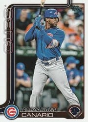 2025 Topps Base Set Alexander Canario #655 card