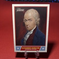2025 Topps Heritage Notable Americans Alexander Hamilton #NS-6 card