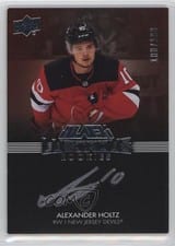 2021-22 SPx UD Black Lustrous Rookie Signatures Alexander Holtz #LRS-AH card