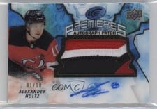 2021-22 Upper Deck Ice Ice Premieres Autograph Patch Alexander Holtz #IP-AH card