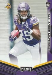 2019 Panini Playoff Base Set Alexander Mattison #233 card