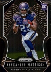 2019 Panini Prizm Base Set Alexander Mattison #331 card