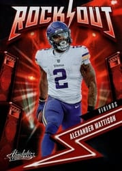 2023 Panini Absolute Rock Out Alexander Mattison #17 card