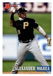2021 Bowman Heritage Base Set Alexander Mojica #195 card