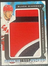 2025-26 Upper Deck Black Diamond Rookie Team Logo Jumbo Puzzle Patch Alexander Nikishin #RTL-AN card