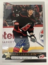 2025-26 Upper Deck Star Rookies Base Star Rookies Autographs Alexander Nikishin #6 card