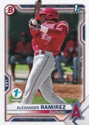2021 Bowman 1st Edition Base Set Alexander Ramirez #BP-145 card