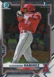 2021 Bowman Chrome Prospects Alexander Ramirez #BCP-145 card