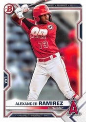 2021 Bowman Draft Base Set Alexander Ramirez #BD-110 card