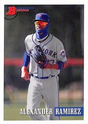 2021 Bowman Heritage Base Set Alexander Ramirez #131 card