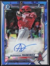 2021 Bowman Sapphire Edition Autographs Alexander Ramirez #BSPA-ARA card