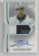 2020-21 Upper Deck Premier Acetate Rookie Autograph Patch Alexander True #AR-AT card