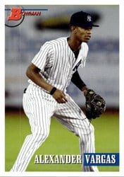 2021 Bowman Heritage Base Set Alexander Vargas #202 card