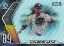 2022 Bowman Scouts' Top 100 Alexander Vargas #BTP-89 card