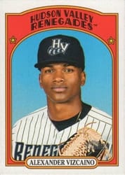 2021 Topps Heritage Minor League Base Set Alexander Vizcaino #201 card