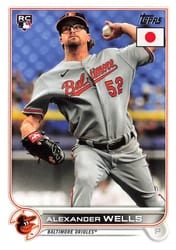 2022 Topps Japan Edition Base Set Alexander Wells #163 card
