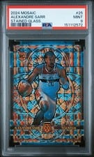 2024-25 Panini Mosaic Stained Glass Alexandre Sarr #25 card