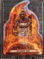 2024-25 Topps Chrome 451 Alexandre Sarr #451-17 card
