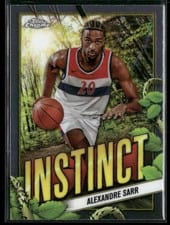 2024-25 Topps Chrome Instinct Alexandre Sarr #INS-27 card