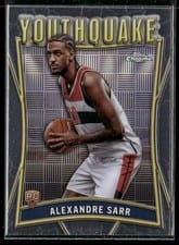 2024-25 Topps Chrome YouthQuake Alexandre Sarr #YQ-2 card