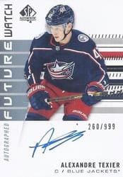 2019-20 SP Authentic Base Set Alexandre Texier #182 card