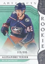 2019-20 Upper Deck Artifacts Base Set Alexandre Texier #171 card