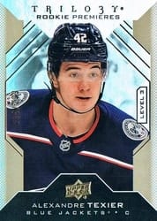 2019-20 Upper Deck Trilogy Base Set Alexandre Texier #131 card