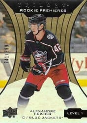 2019-20 Upper Deck Trilogy Base Set Alexandre Texier #65 card