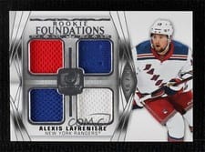 2020-21 Upper Deck The Cup Foundations Quad Jersey Alexis Lafreniere #F-AL card