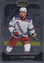 2021-22 O-Pee-Chee Platinum Base Set Alexis Lafreniere #30 card