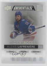 2021-22 Upper Deck Credentials Ticket Access Acetate Alexis Lafreniere #TA-AL card