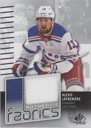 2022-23 SP Game Used Authentic Fabrics Alexis Lafreniere #AF-AL card