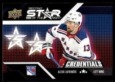2022-23 Upper Deck Credentials 2nd Star of the Night Alexis Lafreniere #2S-2 card