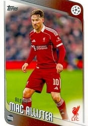 2025-26 Topps UEFA Club Competitions Base Set Alexis Mac Allister #67 card