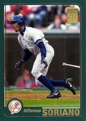2001 Topps Base Set Alfonso Soriano #508 card