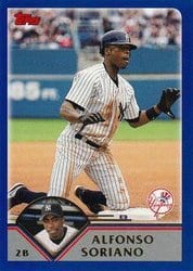 2003 Topps Base Set Alfonso Soriano #90 card