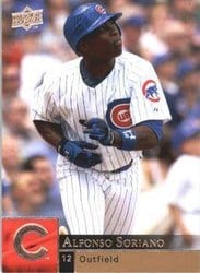 2009 Upper Deck Base Set Alfonso Soriano #568 card