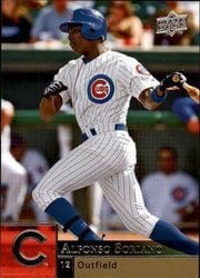 2009 Upper Deck Base Set Alfonso Soriano #61 card