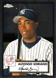 2021 Topps Chrome Platinum Anniversary Base Set Alfonso Soriano #549 card