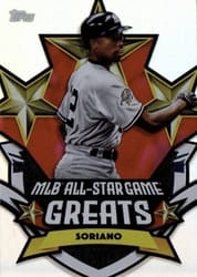 2025 Topps All Star Game All-Star Game Greats Alfonso Soriano #ASGG-14 card