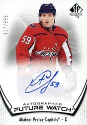 2021-22 SP Authentic Base Set Aliaksei Protas #180 card
