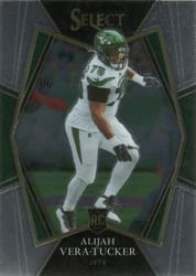 2021 Panini Select Base Set Alijah Vera-Tucker #186 card