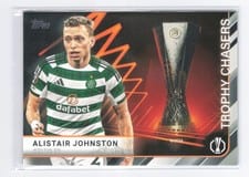 2025-26 Topps UEFA Club Competitions Trophy Chasers Alistair Johnston #TC-24 card