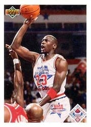 1991-92 Upper Deck Base Set All-Star Checklist (Michael Jordan) #48 card