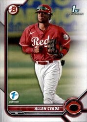 2022 Bowman 1st Edition Base Set Allan Cerda #BPPF-142 card