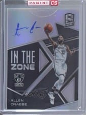 2018 Panini Spectra in the Zone Autographs Allen Crabbe #IZ-ACB card
