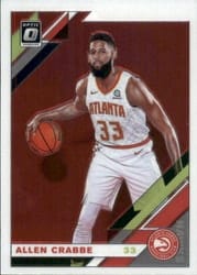 2019-20 Donruss Optic Base Set Allen Crabbe #12 card