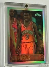 1996 Topps Chrome Allen Iverson #171 card