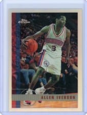 Allen Iverson 1997 Topps Chrome card